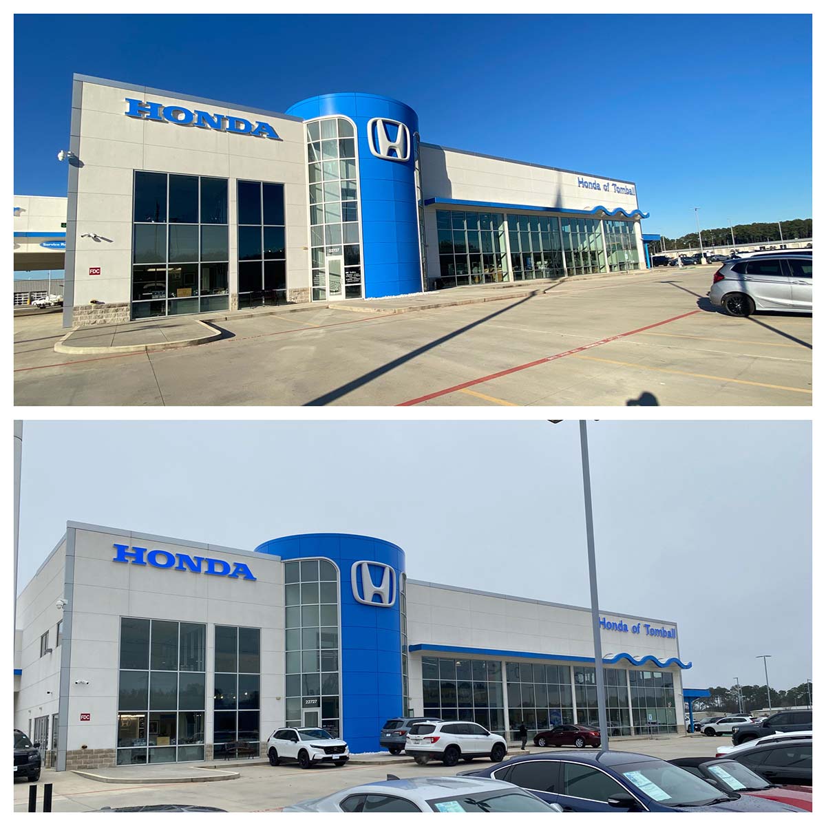 Commercial Pressure Washing - Honda Dealership in Tomball, TX