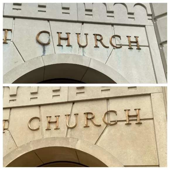 West University Baptist Church Building Washing in Houston, TX