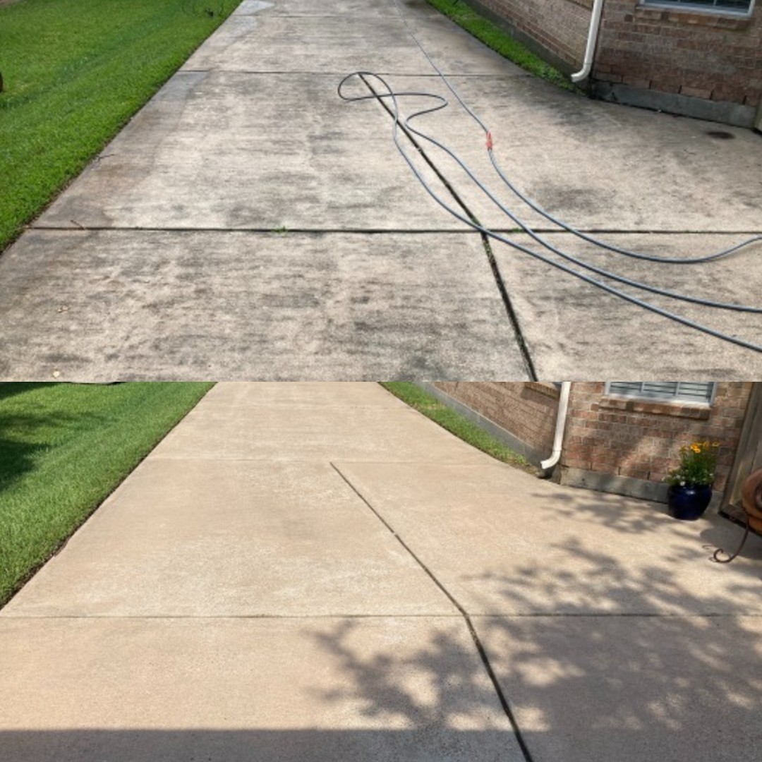 Brick home concrete cleaning rocky knoll drive